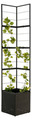 Blomsterkrukke med espalier 31 x 31 x 165 cm rotting